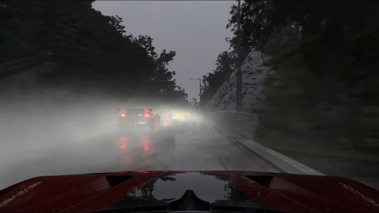 R2V Rev to Vertex Development Progress - Full wet racing hood cam preview  (Unity HDRP)