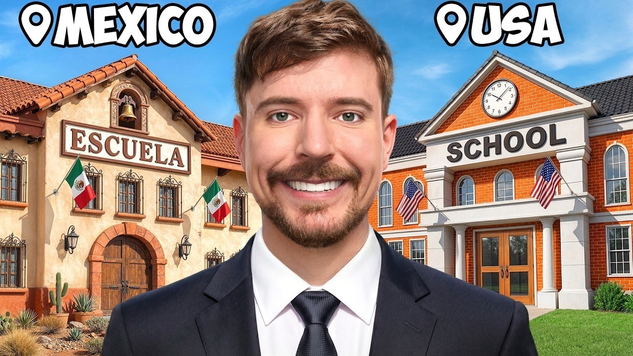 I Built 10 Schools Around The World  #mrbeast