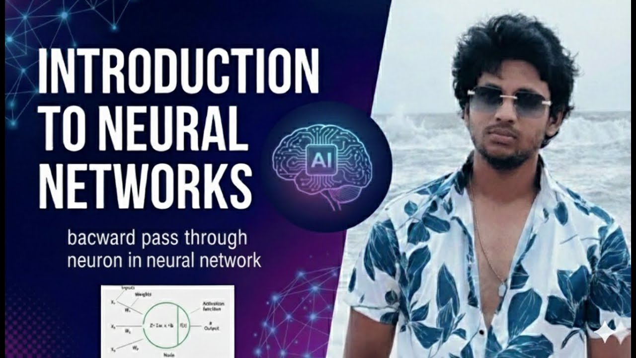 Backward Pass through Neuron in Neural Network | Introduction to Neural Networks (Lecture 18)