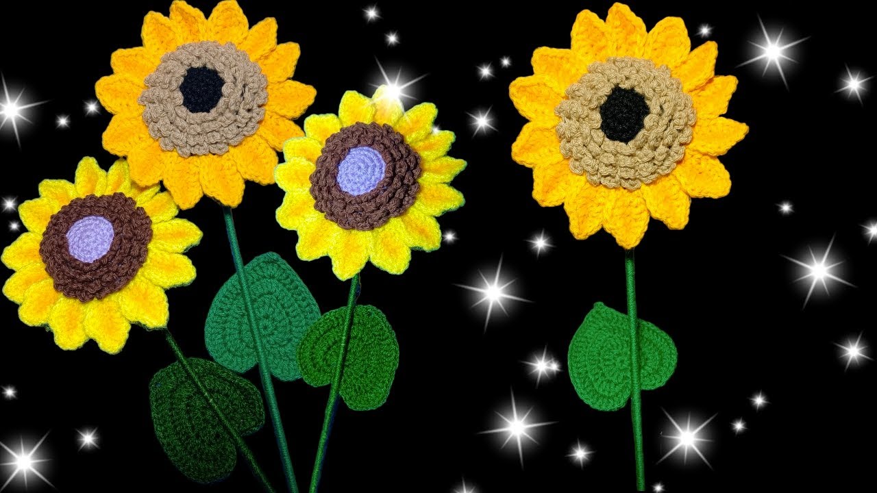 girasol 🌻 tejido a crochet parte 1