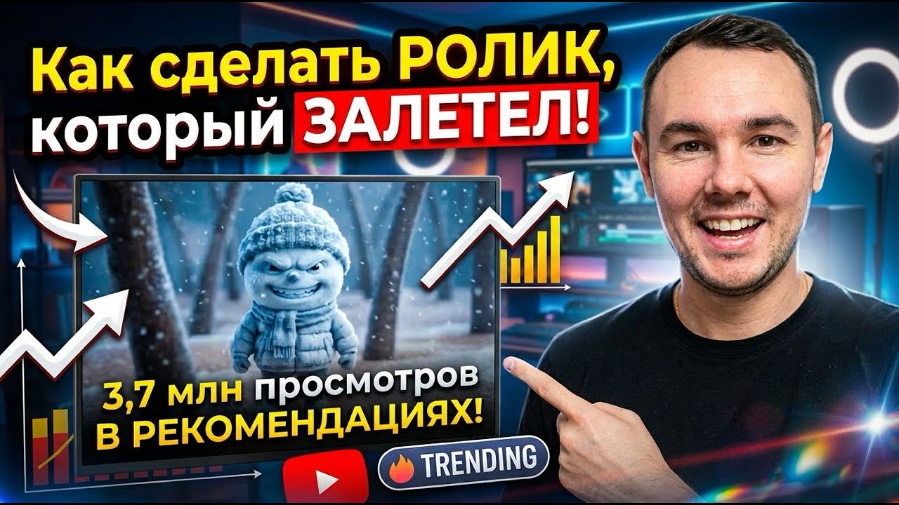 Как сделать ролик, который ПОПАЛ В РЕКОМЕНДАЦИИ.