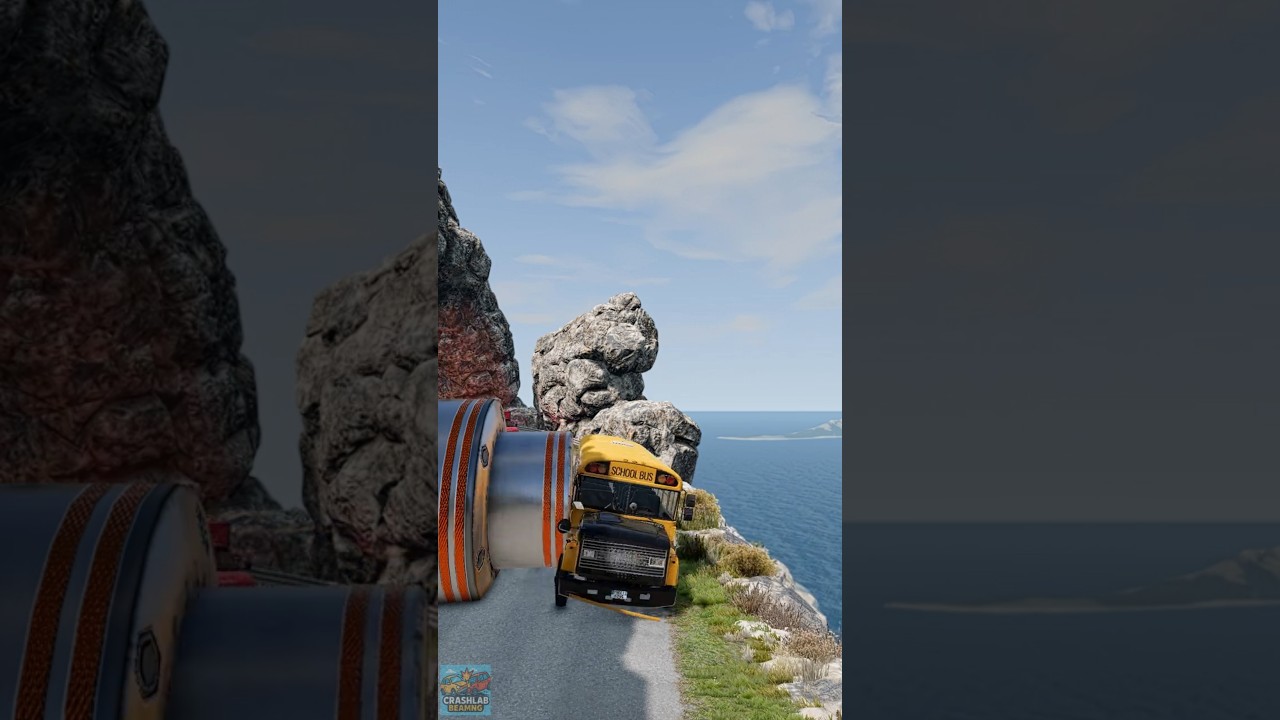 Cars 🚗 and Ambulance 🚑 vs Bollard #1 😯 