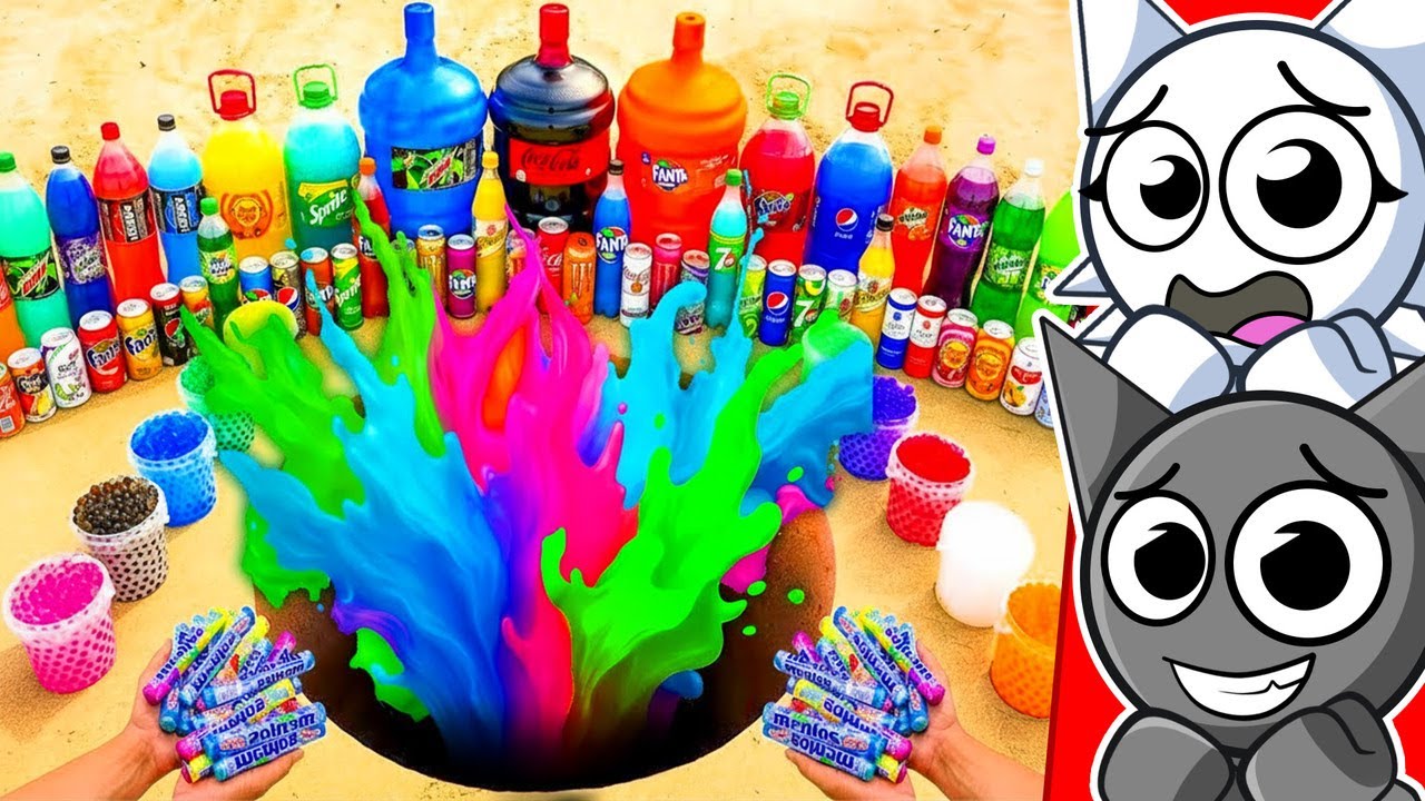 9.765.679 Refrigerantes vs EXPLOSÃO GIGANTE de MENTOS!