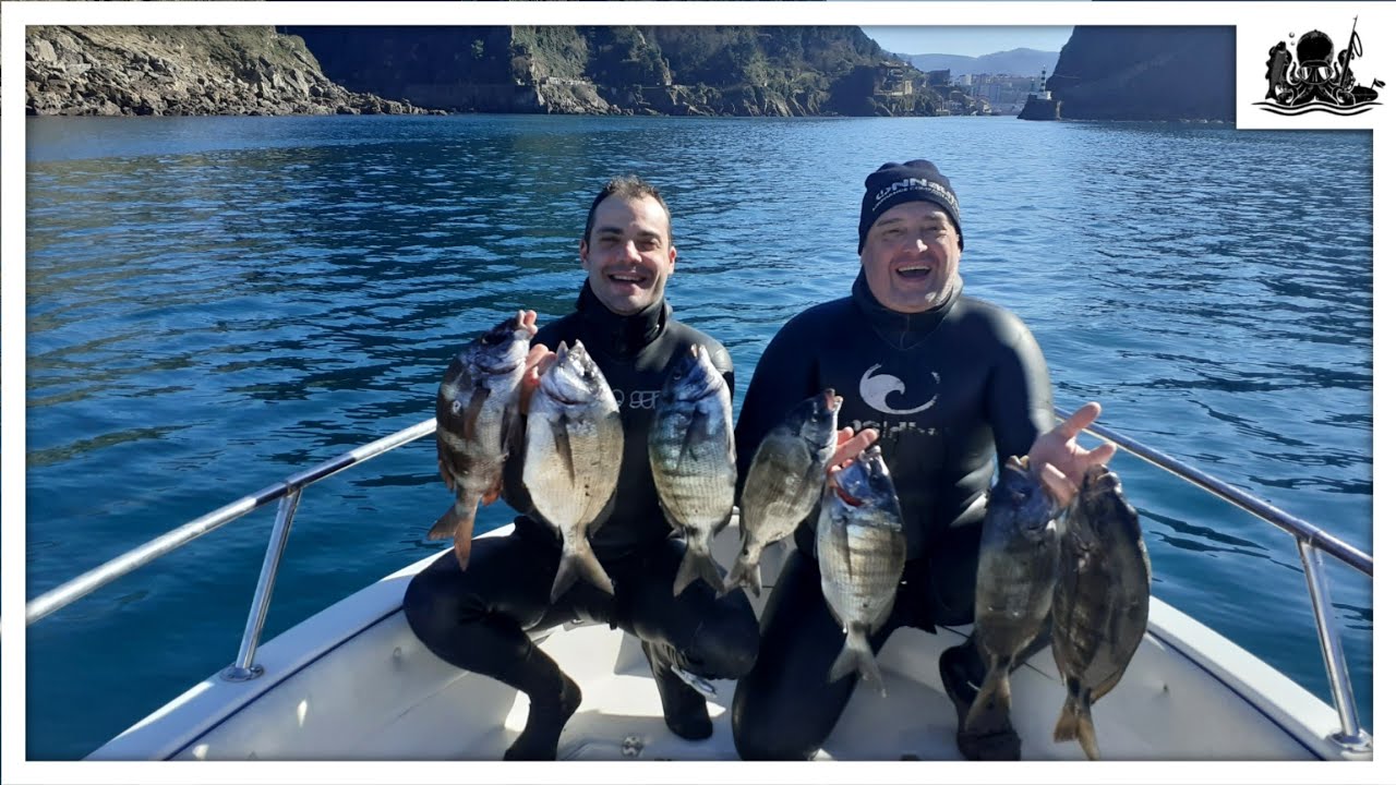 SARGOS y LUBINA de INVIERNO dos jornadas de PESCA SUBMARINA 2023 Febrero - DIEGO SANCHEZ
