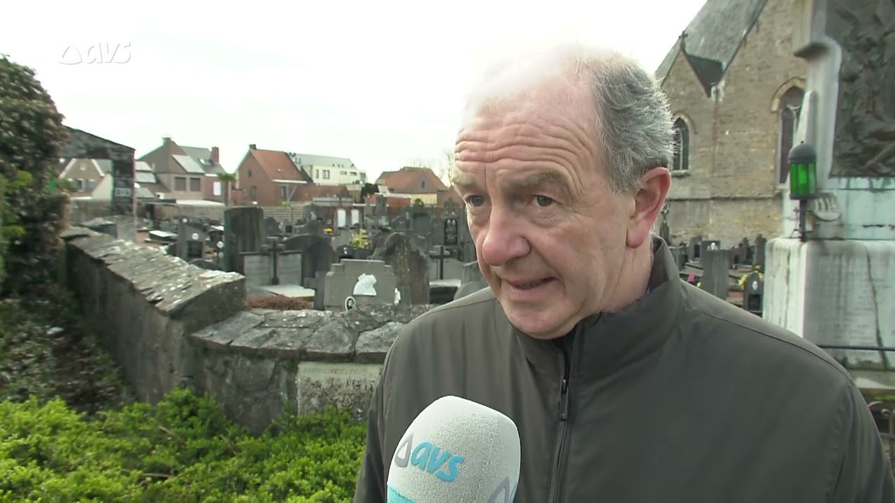 Dieven aan het werk op kerkhof Balegem