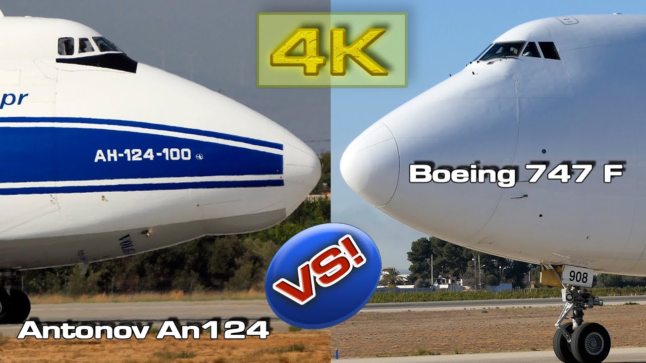 Boeing 747-400 F versus Antonov 124-100 Big Cargo Fight!