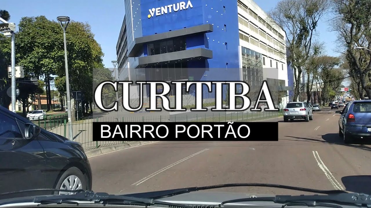 CURITIBA - passeio de carro pelo BAIRRO PORTÃO
