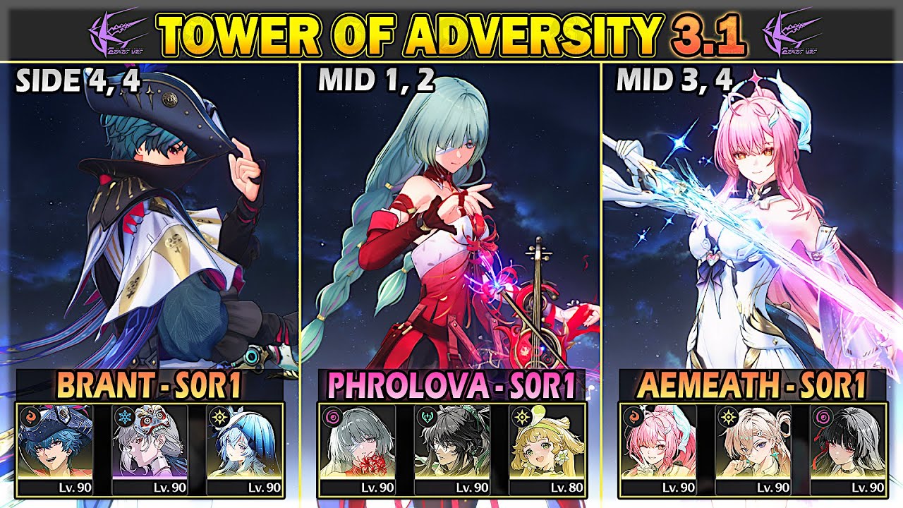 [NEW ToA] Phrolova, Aemeath (Burst), Brant | 36 Crest Tower of Adversity 3.1 | Wuthering Waves