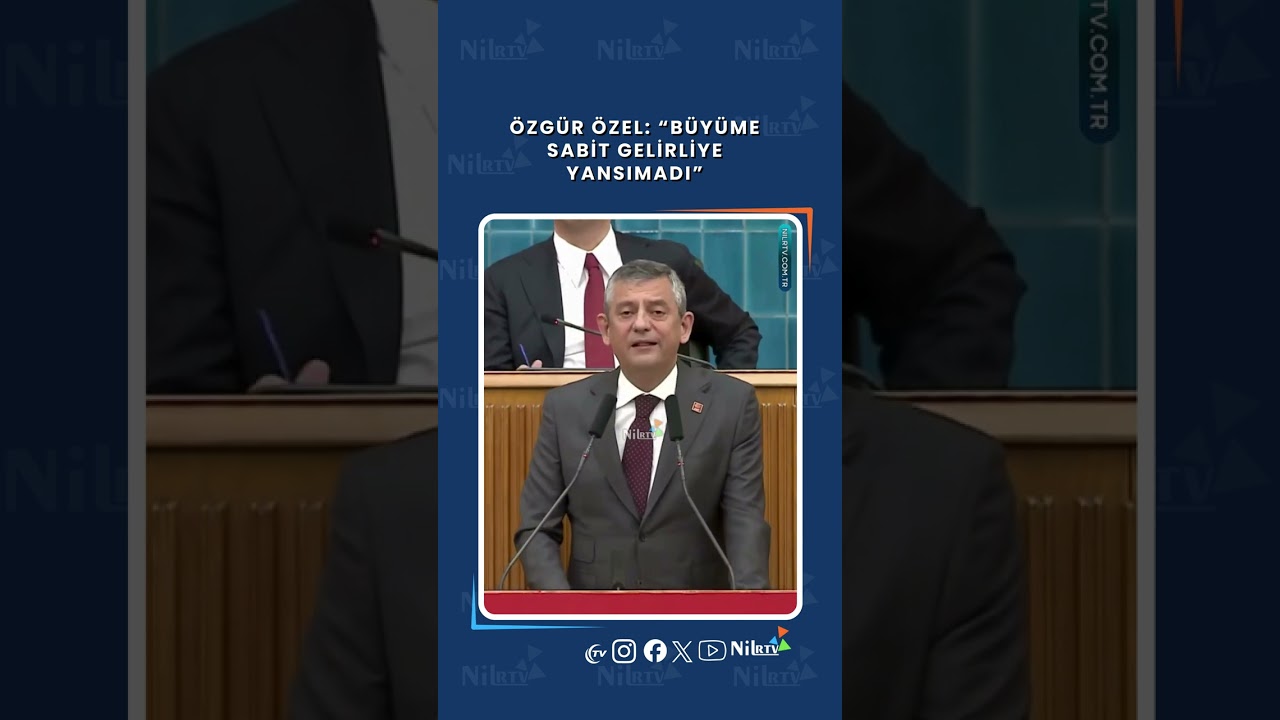 Özgür Özel: “Büyüme Sabit Gelirliye Yansımadı”