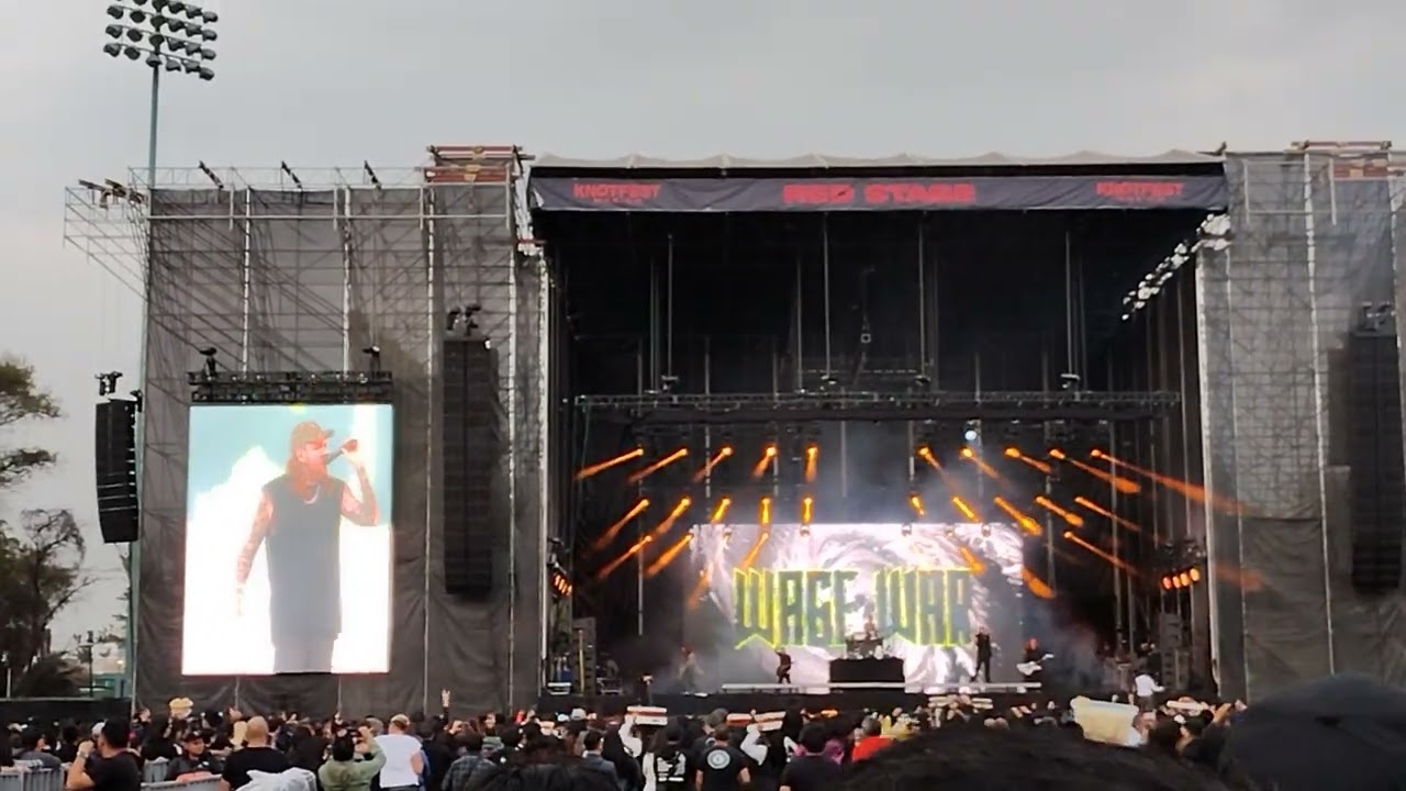 Wage War en vivo Knotfest México 2025 Estadio Fray Nano, 6 de diciembre 