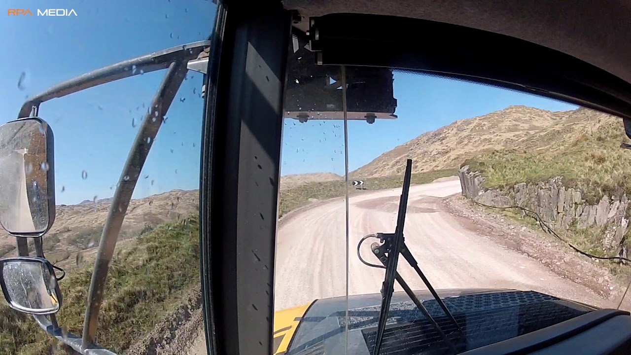 IN-CAB in a Volvo A30F from the top of Glensanda Super Quarry to the bottom and back