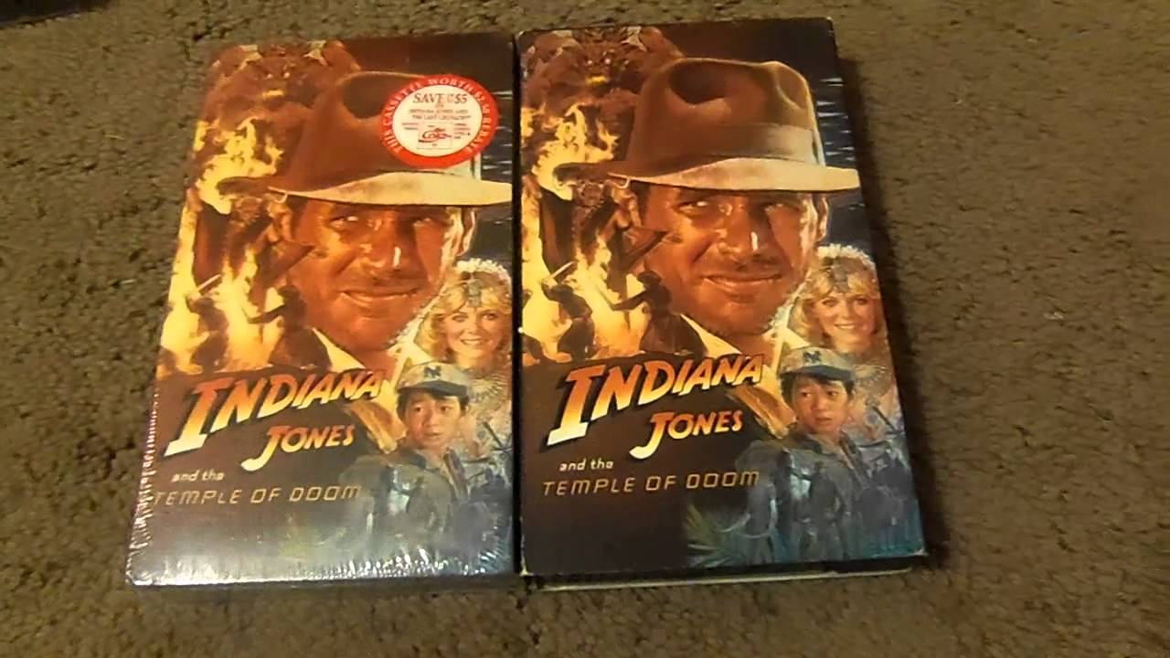 Two Different Version Of The Indiana Jones Trilogy VHS