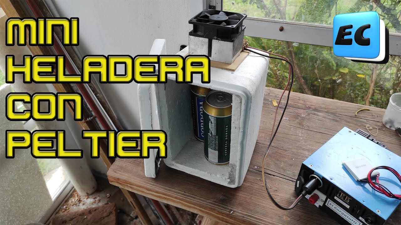 MINI HELADERA CASERA CON CELDA PELTIER PARA EL AUTO. MUY FACIL DE HACER