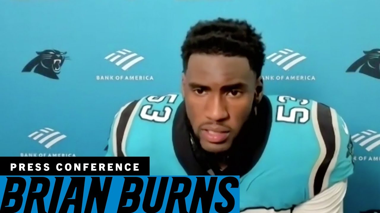 Brian Burns on the Panthers' pressure on Tom Brady