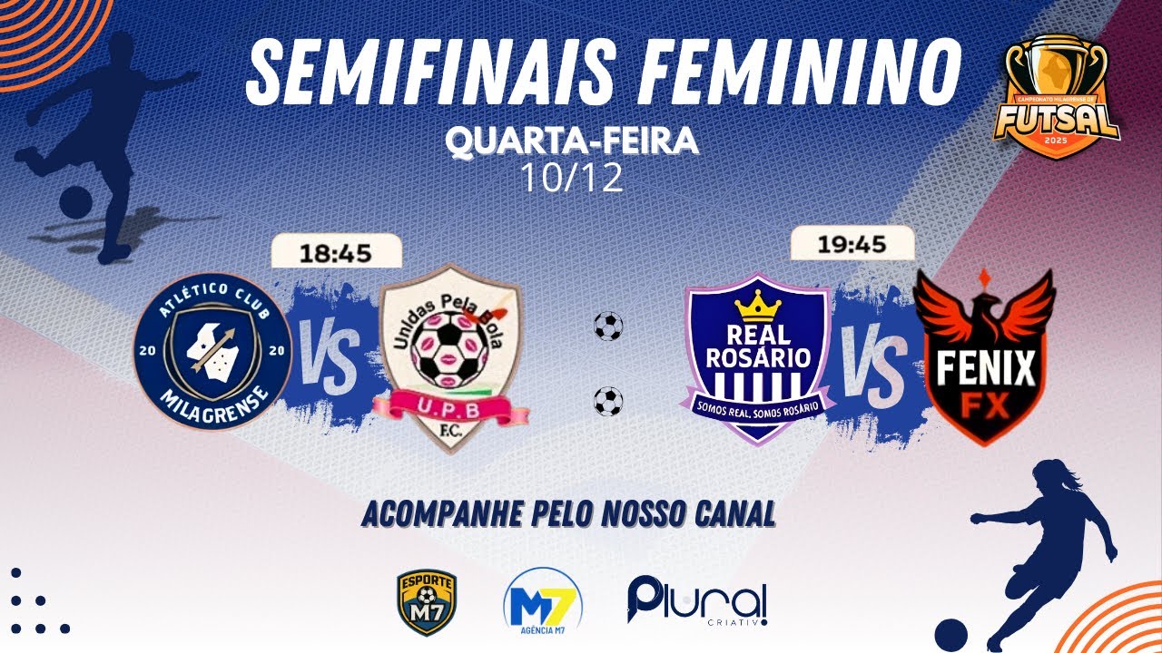 AO VIVO - Campeonato milagrense de Futsal 2025 - 10 /12 / 25