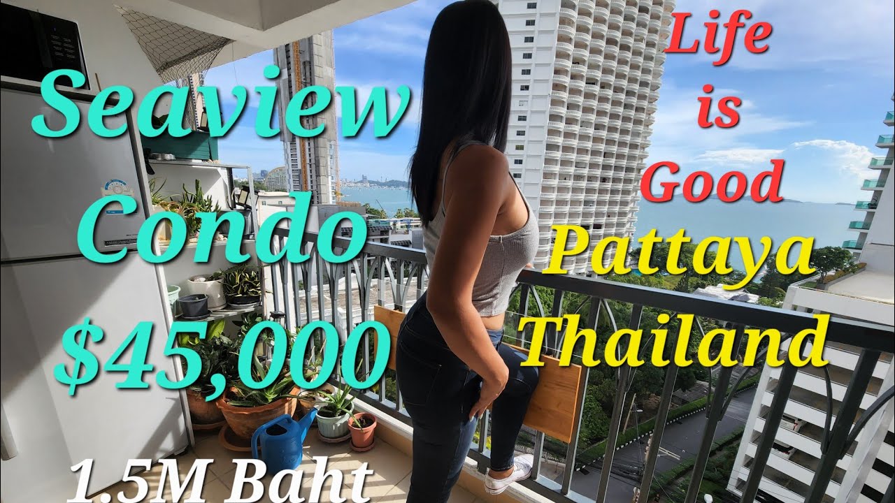 I bought a $45K Seaview Condo 80-Meters to Wong Amat Beach Pattaya Thailand ⛱️🍸👙🍺⛱️🇹🇭#pattaya