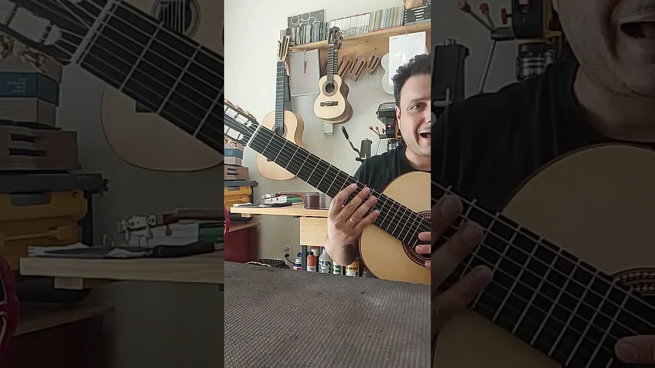 Violão 7 cordas de Aço: Luthier Elton Barbano 