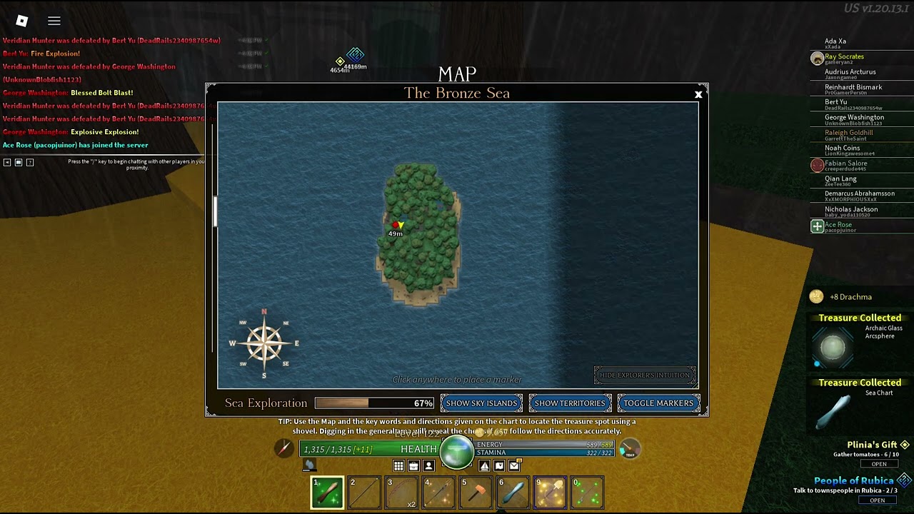 blackreach island a few paces west northwest atop a high cliff in the ground arcane odyssey
