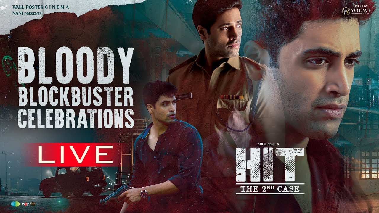 #HIT2 Movie Bloody Blockbuster Celebrations LIVE | Nani | Adivi Sesh | Manastars