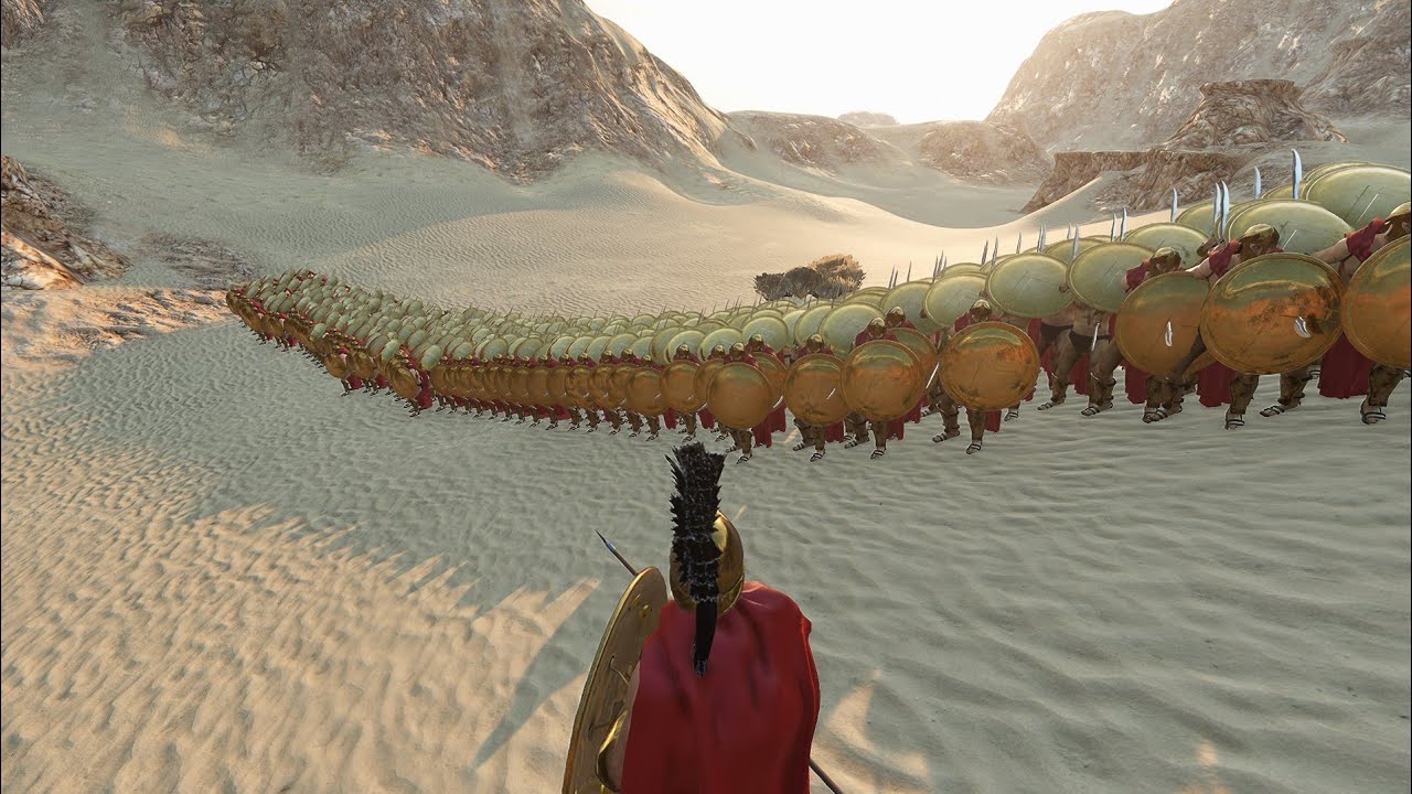 300 Spartans vs 700 Persian Immortals - Epic Desert Defence in Mount & Blade 2!