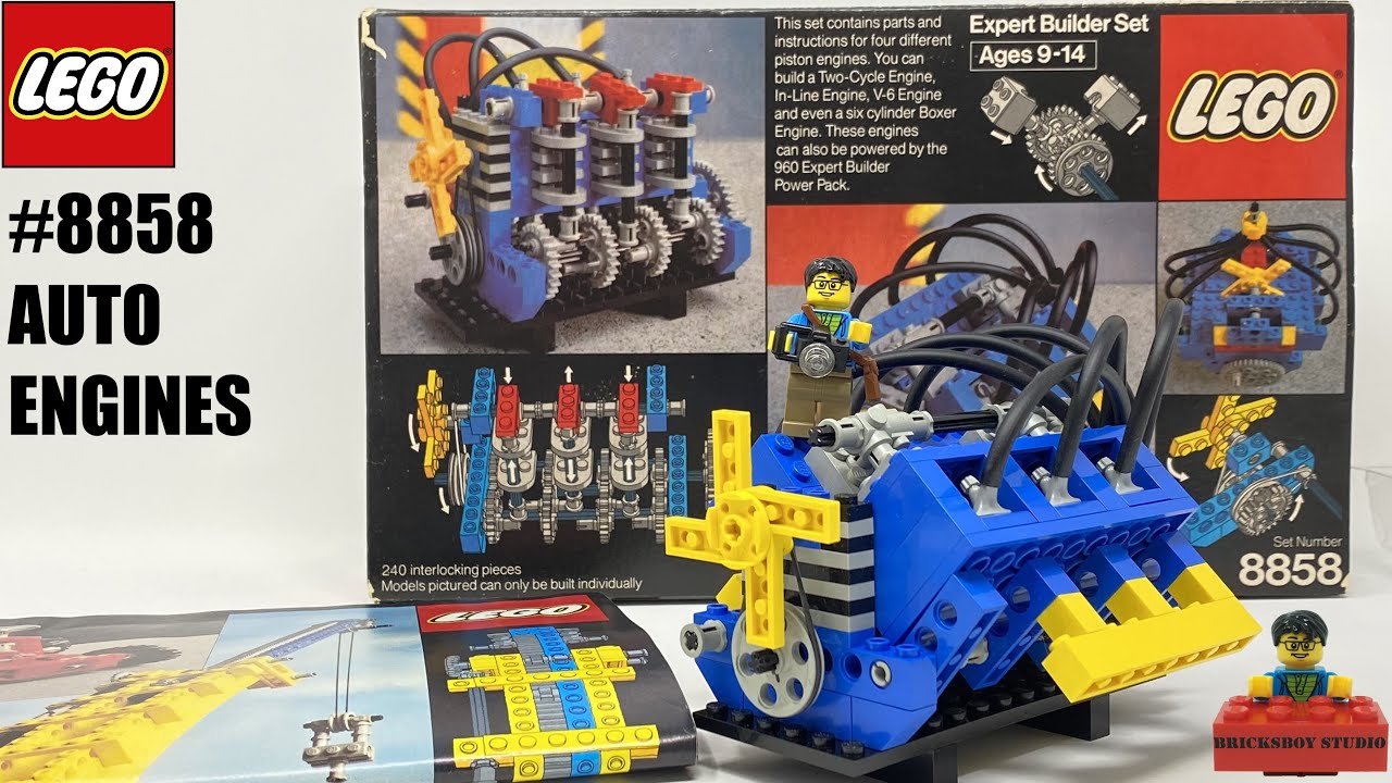 LEGO #8858 Auto Engines Speed Build and Review
