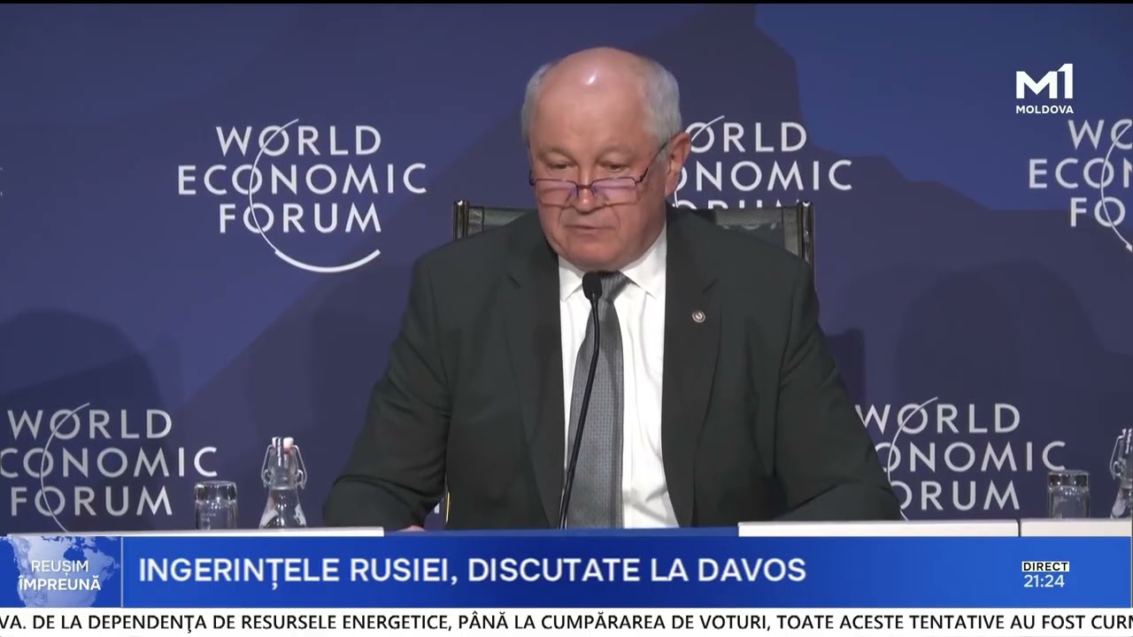 Premierul Munteanu, discurs la Davos „R  Moldova