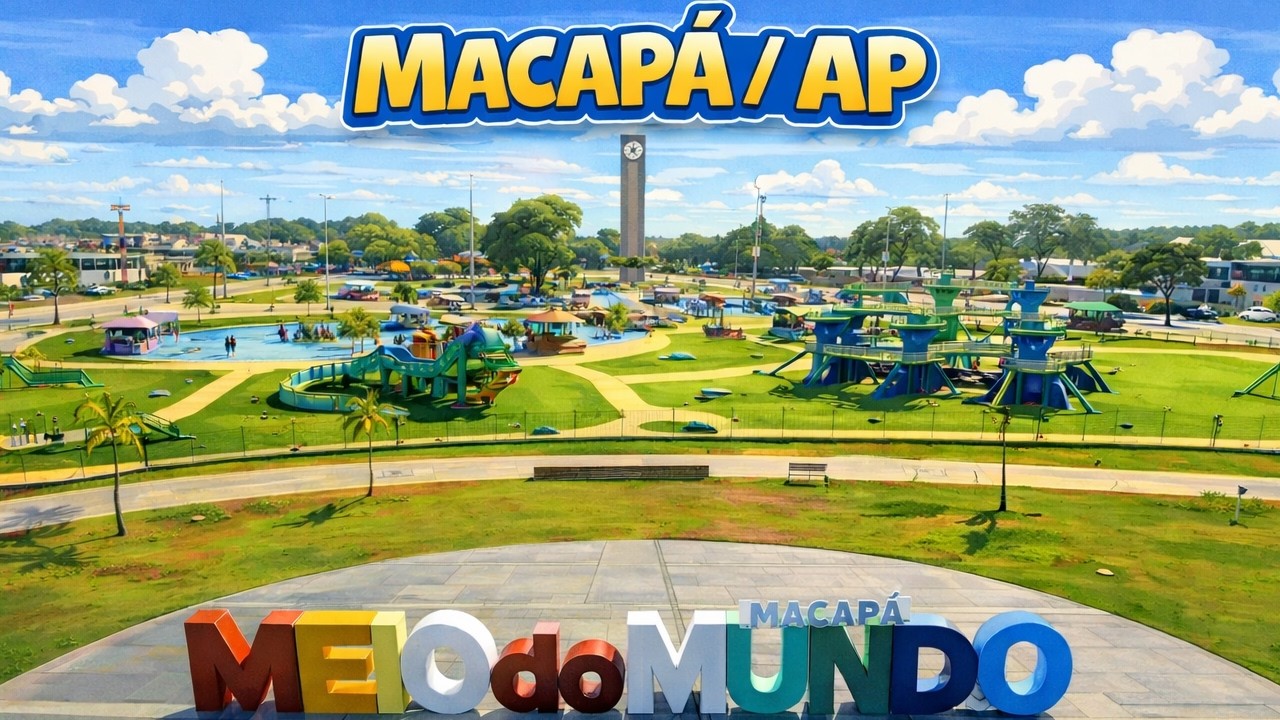 Macapá (AP) vista do alto | Fortaleza de São José e Marco Zero | Imagens Aéreas com Drone