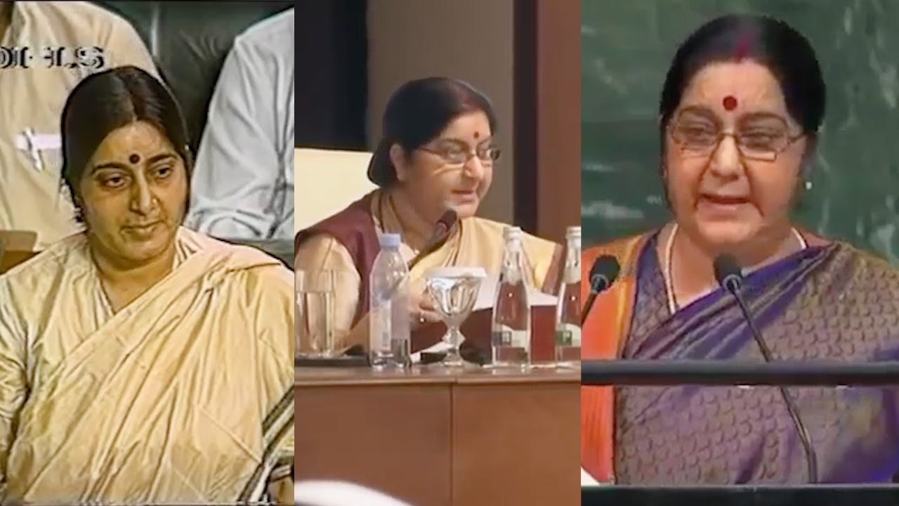 Watch best speeches by BJP stalwart Sushma Swaraj