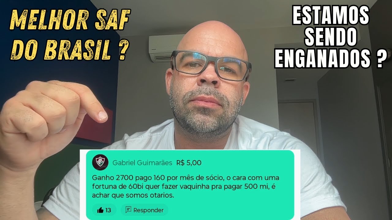 NÃO SEJA ENGANADO - 6 BILHÕES INVESTIDOS NO FLUMINENSE ? A MAIOR SAF DO BRASIL ?