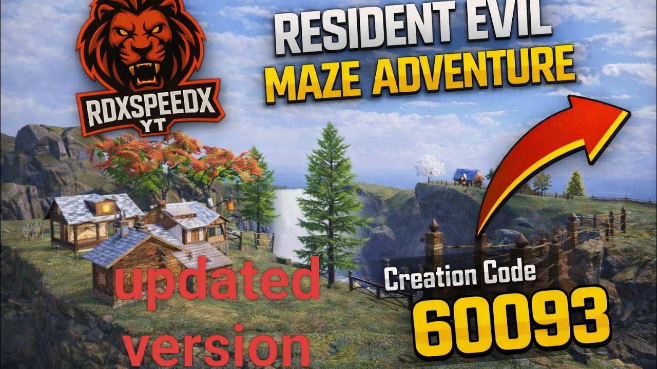 Bgmi wow Parkour map code 60093 |RESIDENT EVIL MAZE ADVENTURE | 