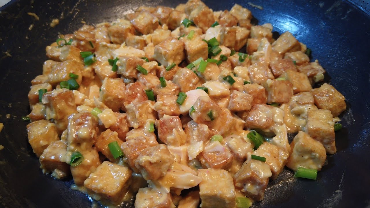 Salted Egg Tofu Recipe | So Delicious Budget Meal