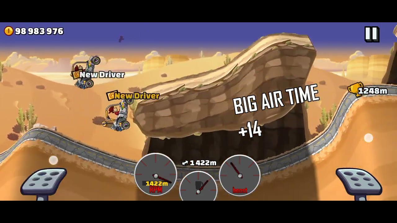 Hill Climb Racing 2 1.11.2 Rally ATV and Desert Valley 11019 m ( Current World Record )