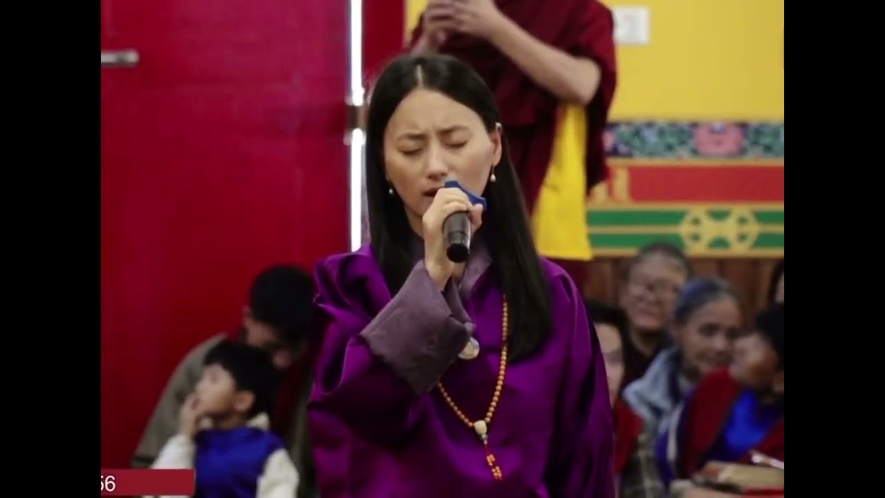 Phub zam( religious song)ཕུབ་ཛམ:A sacred melody, a devoted heart. Her song touched everyone present.