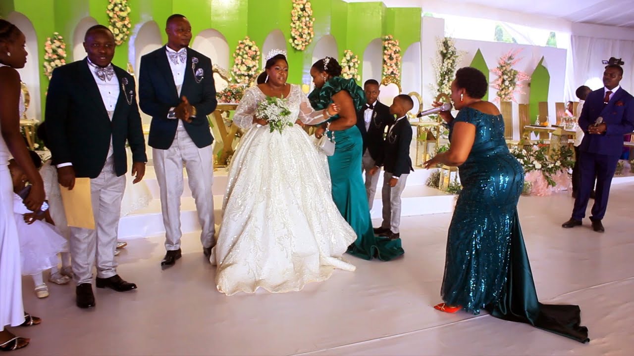 Ketty Mukiza Presenting Live on Agry's Wedding Ceremony in Rukungiri