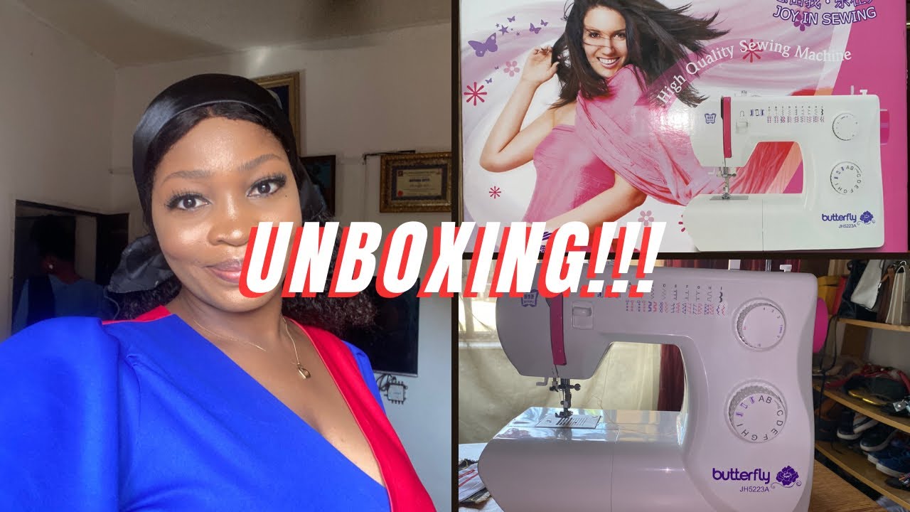 UNBOXING MY SEWING MACHINE | DOMESTIC SEWING MACHINE JH5223A #sewing #butterfly #sewingmachine