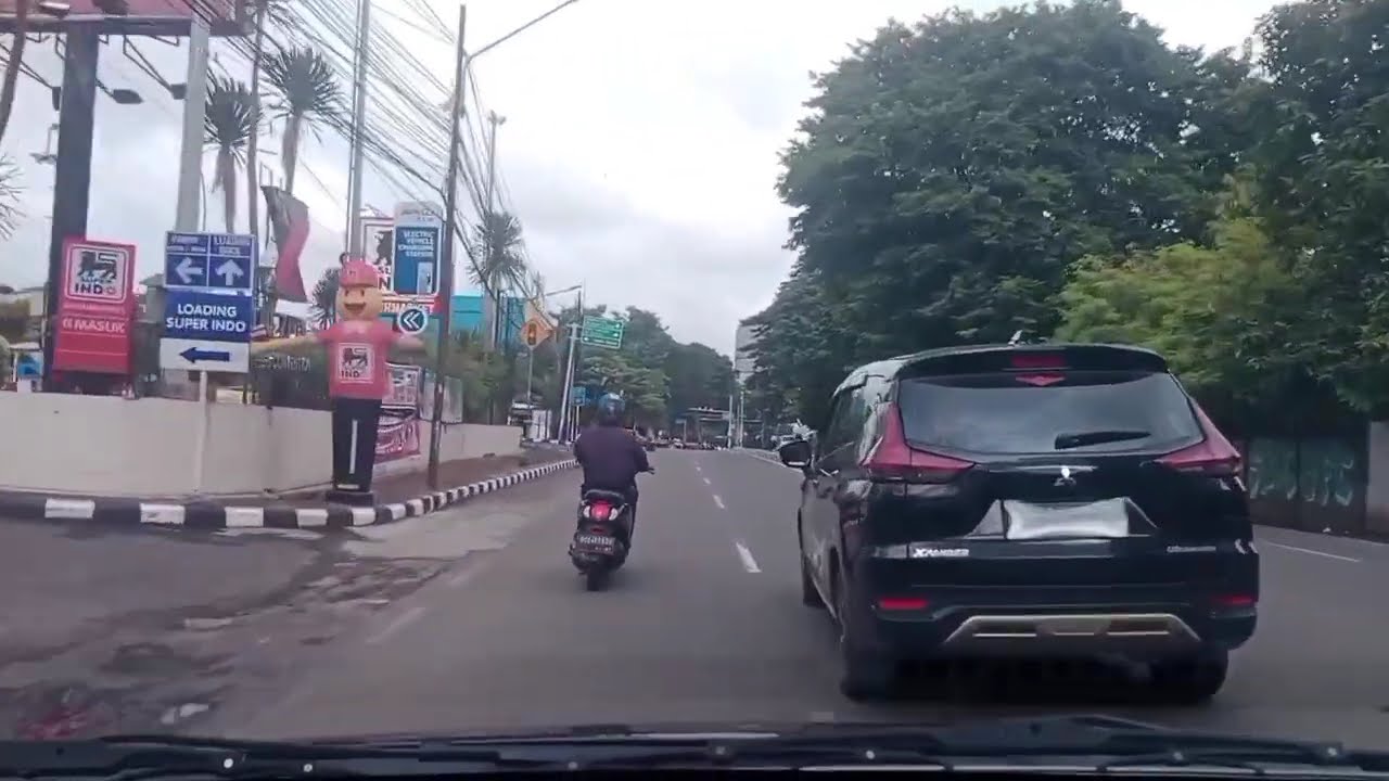 Views jalan kota palembang