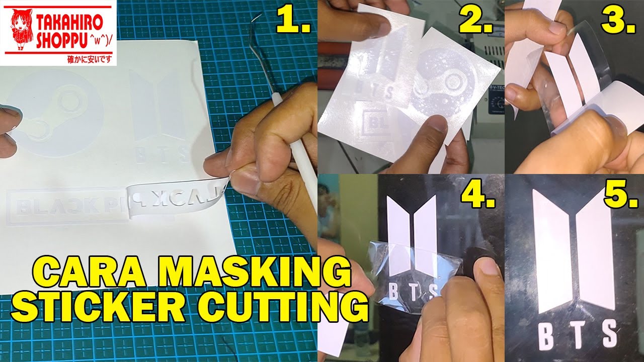 Cara Masking Sticker Cutting (Menempelkan Plastik pada Hasil Cutting Sticker)