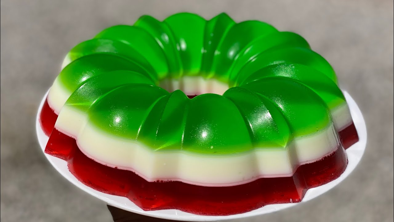 3 INGREDIENTES GELATINA TRI COLOR fiestas patrias MEXICO 🇲🇽