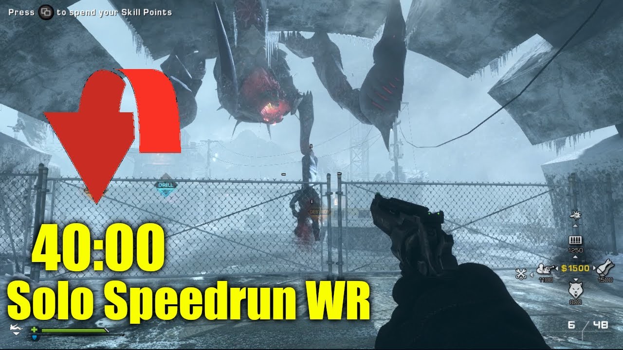 Crazy NEW Fence Clip! Nightfall SOLO Speedrun World Record (40:00) - CoD Ghost Extinction