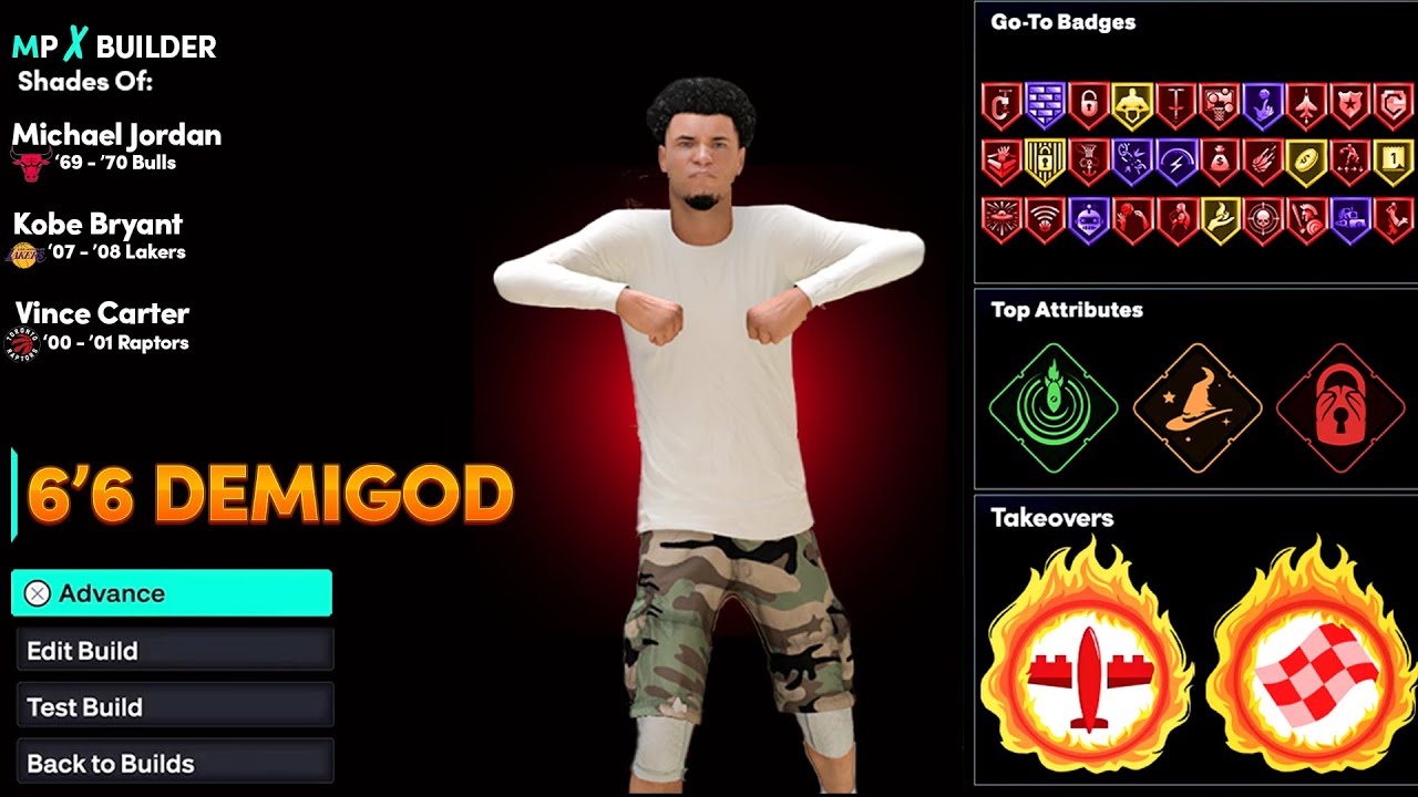*NEW* UNPATCHABLE 6’6 DEMI-GOD BUILD in NBA2K26! SHADES OF MJ, KOBE & VINCE CARTER?!