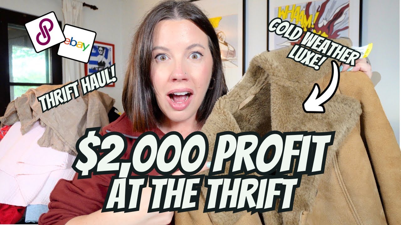 I Scored $2,000+ Profit at the Thrift Store?! INSANE Thrift Haul to Resell on Poshmark & eBay!
