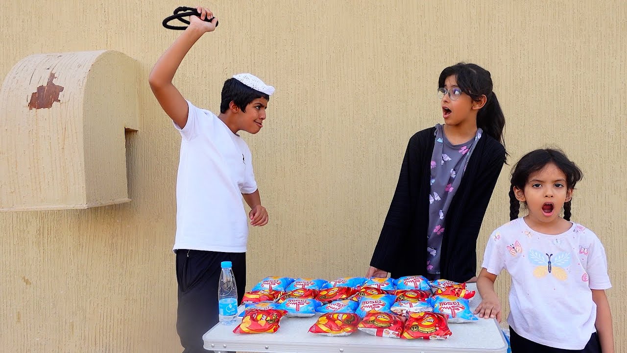 نواف ياخذ بقالة سارة وجوجو شوفوا ايش السبب !!