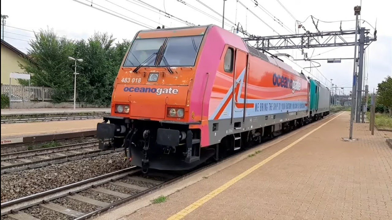Raccolta di treni ordinari e straordinari alla stazione di Trofarello parte 4