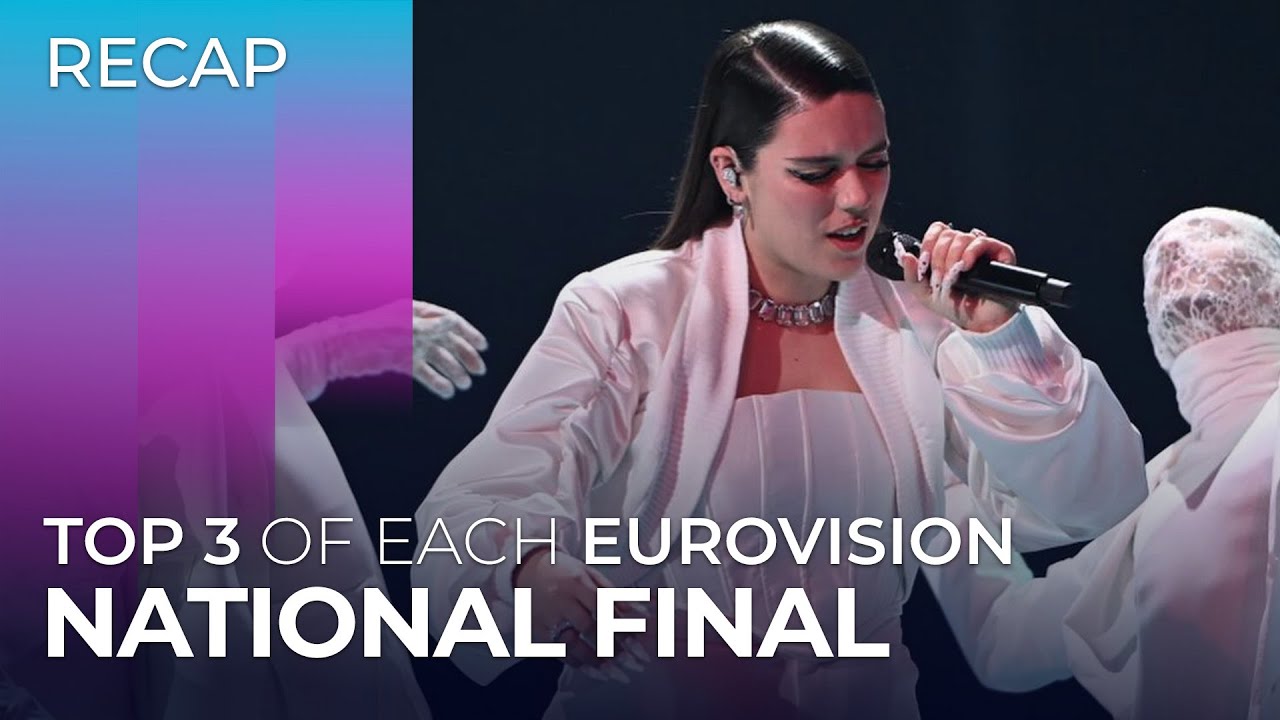 TOP 3 of each NATIONAL FINAL | Eurovision 2024 | RECAP