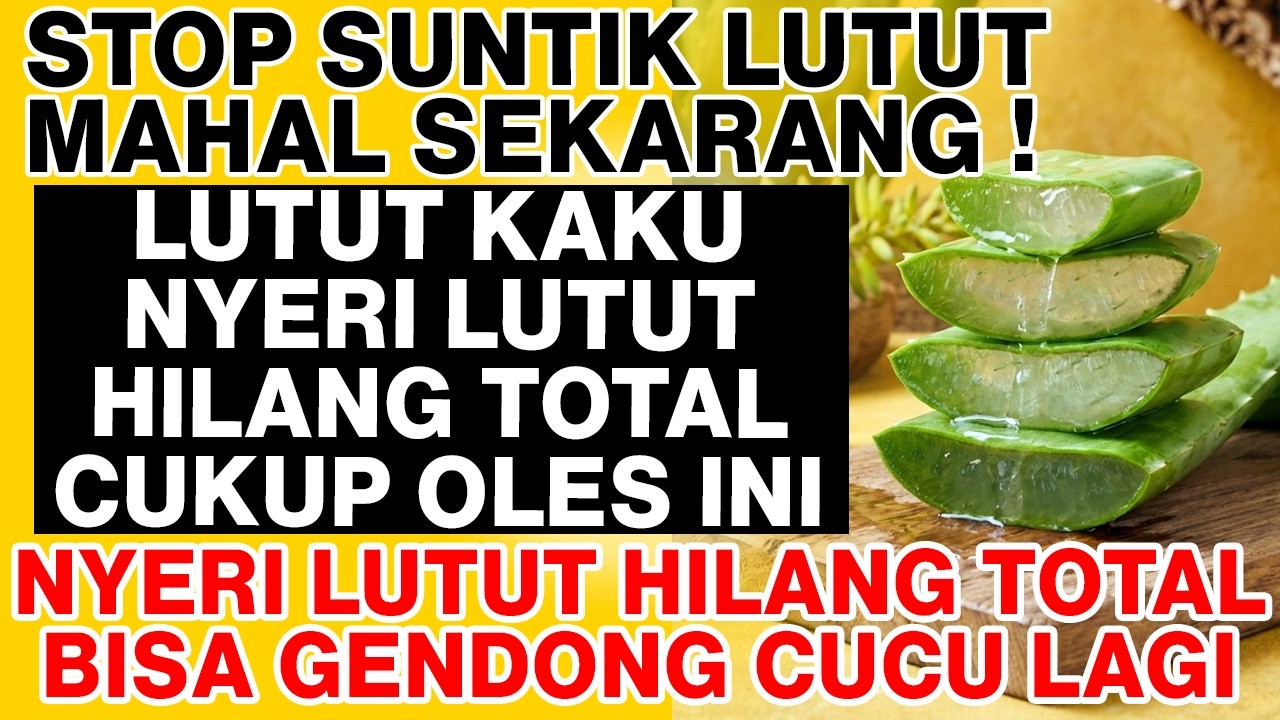 SUNTIK LUTUT ITU PEMBOHONGAN? Pantas Kambuh Terus! Kembalikan Pelumas Sendi Ini Tanpa Merusak Ginjal