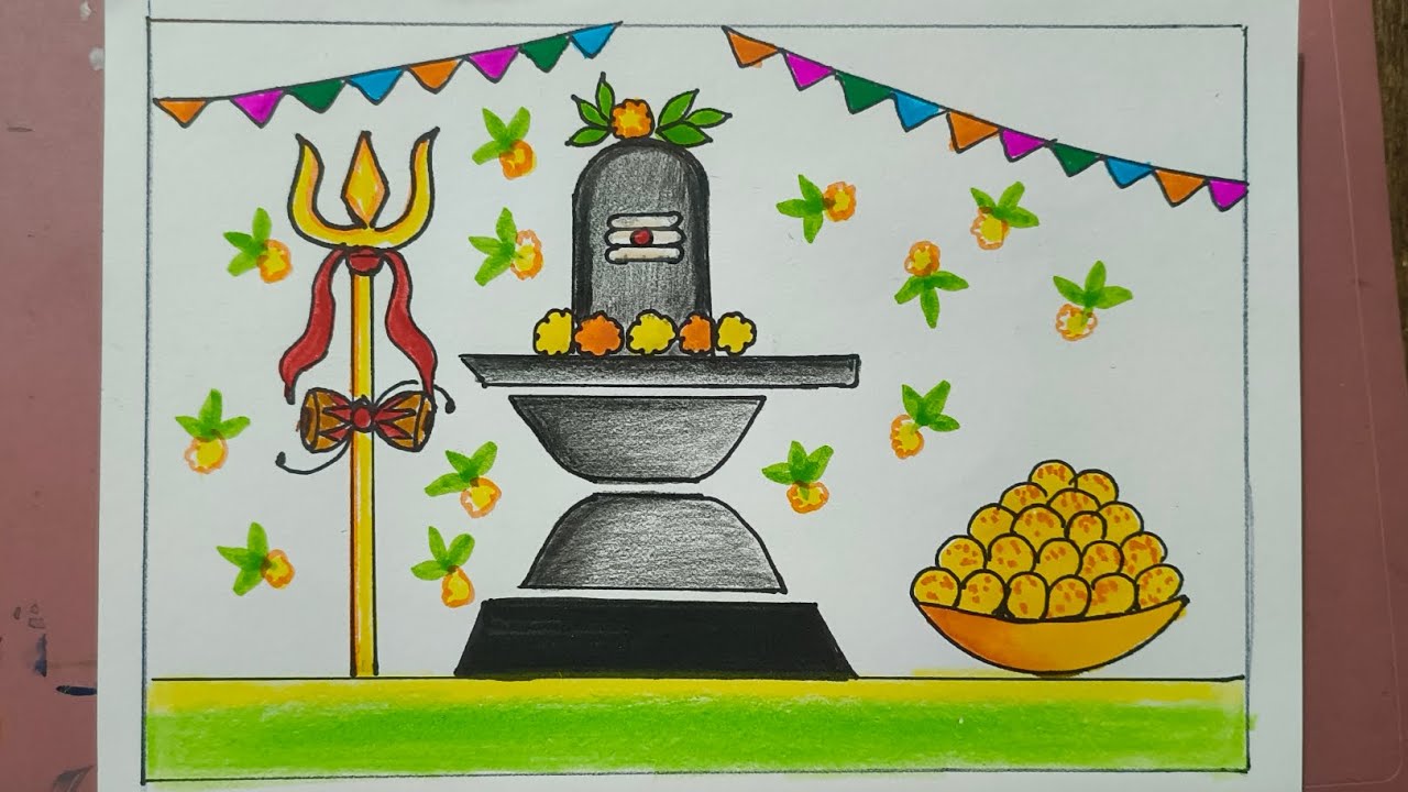 Mahashivratri special drawing 🕉️ || (Very Easy) step by step 