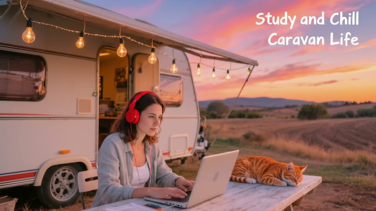 Sunset Productivity | Relaxing Music for Focus & Study with Caravan Vibes
