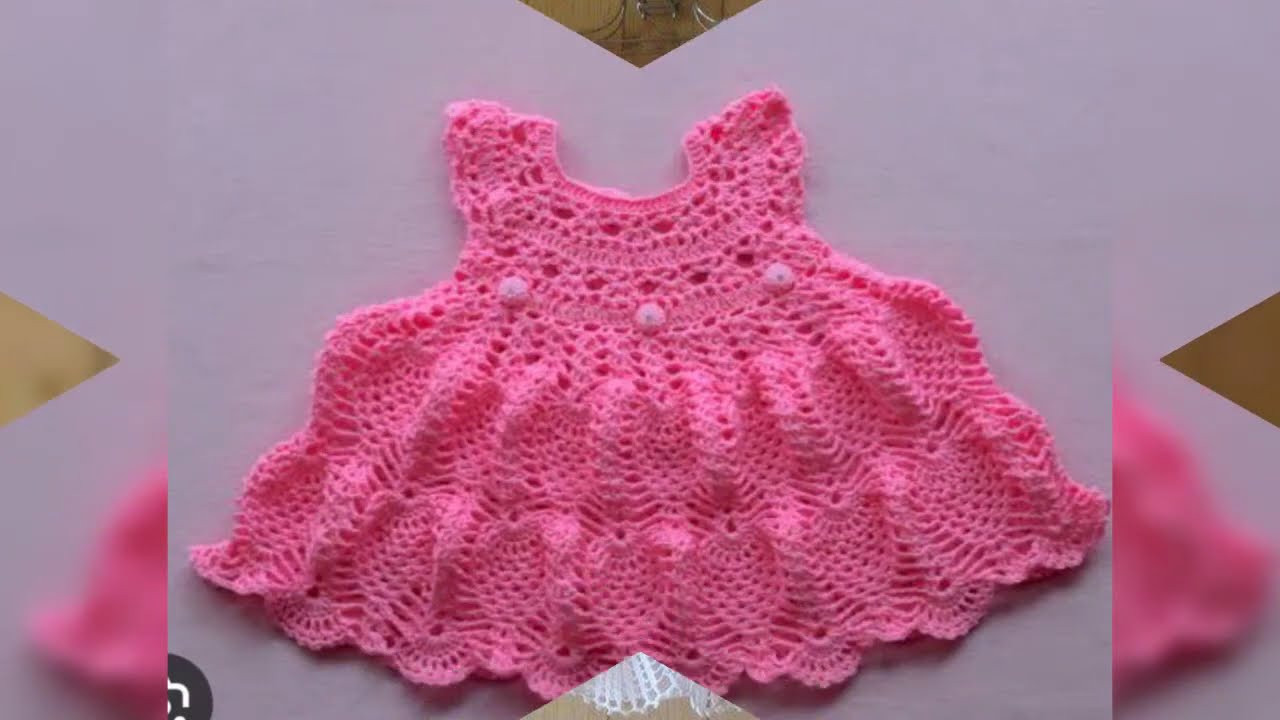 Crochet baby frock # crochet dress designe # কুরুশের বেবি জামা# কুরুশের বাচ্চাদের জামার ডিজাইন