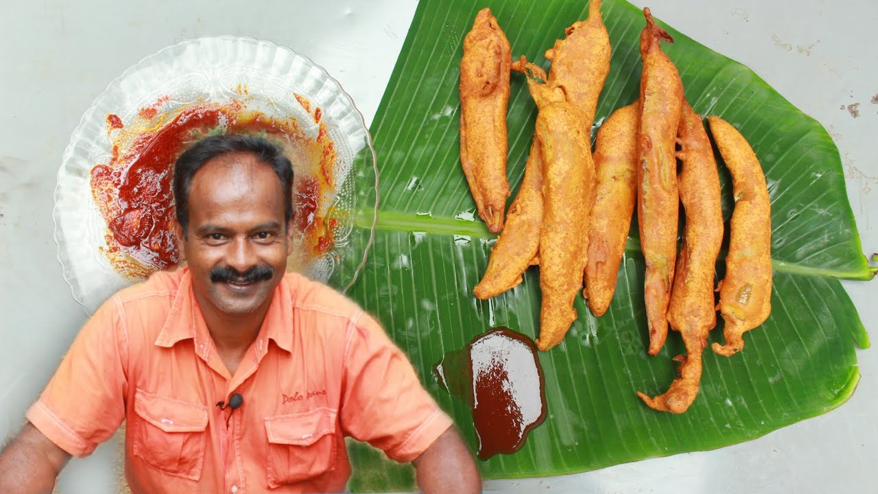 മുളക് ബജ്ജി ഉണ്ടാക്കുന്ന വിധം 😋 | mulaku Bajji | Evening snacks |  Village Spices