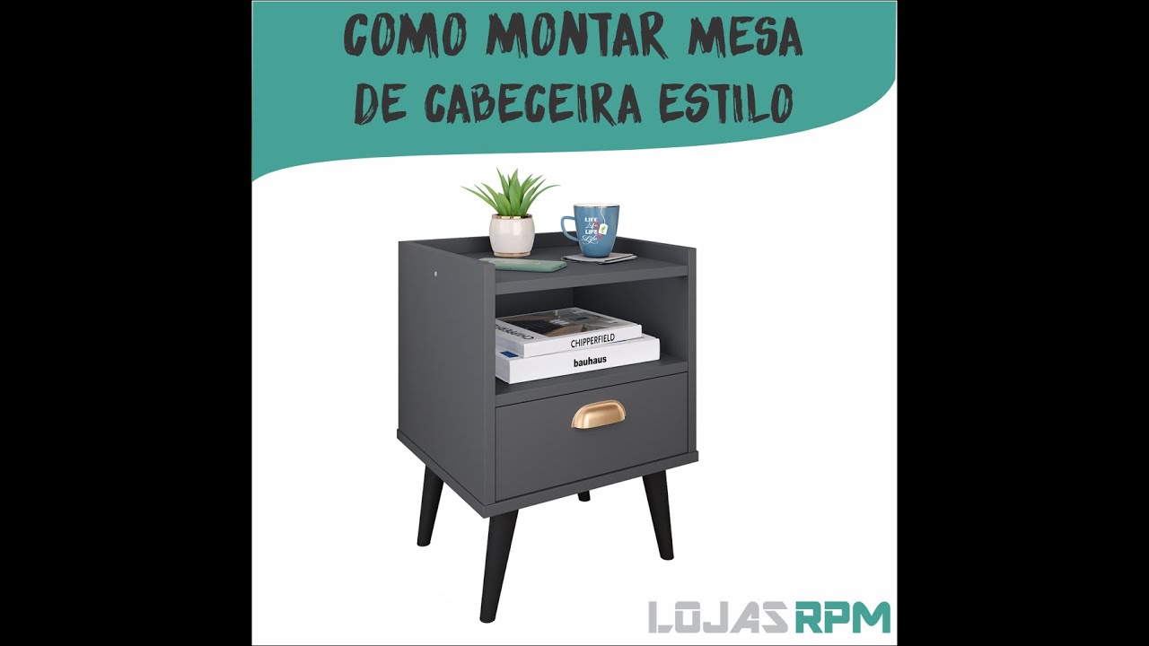 COMO MONTAR MESA DE CABECEIRA ESTILO - LOJAS RPM